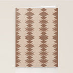  Geometric Southwestern Pattern XLV Desert Beige Stationery Card Gallery Image 2