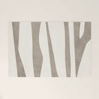 Minimalist Neutral Beige Cream Abstract  Welcome Mat Gallery Image 1