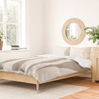 Minimalist Neutral Beige Cream Abstract  Duvet Cover Gallery Image 2