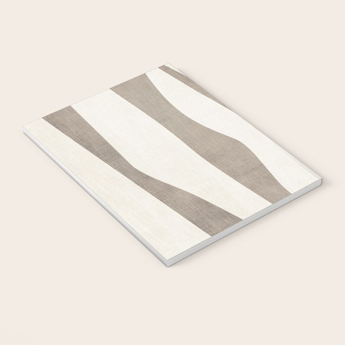Minimalist Neutral Beige Cream Abstract  Notebook Gallery Image 3