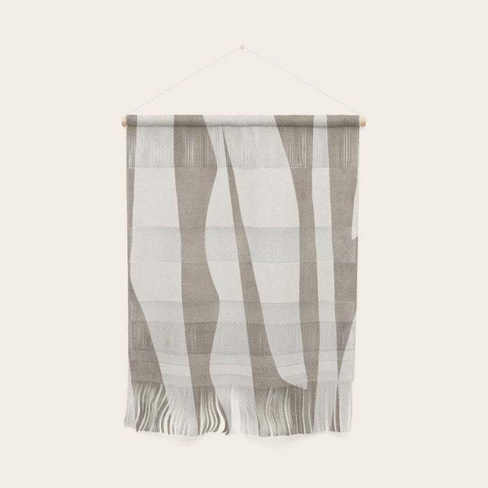 Minimalist Neutral Beige Cream Abstract  Wall Hanging Gallery Image 1
