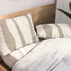 Minimalist Neutral Beige Cream Abstract  Pillow Sham Gallery Image 2