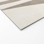 Minimalist Neutral Beige Cream Abstract  Welcome Mat Gallery Image 2