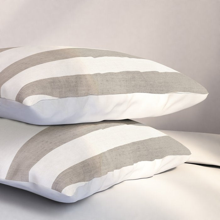 Minimalist Neutral Beige Cream Abstract  Pillow Sham Gallery Image 3