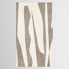 Minimalist Neutral Beige Cream Abstract  Tablecloth Gallery Image 2