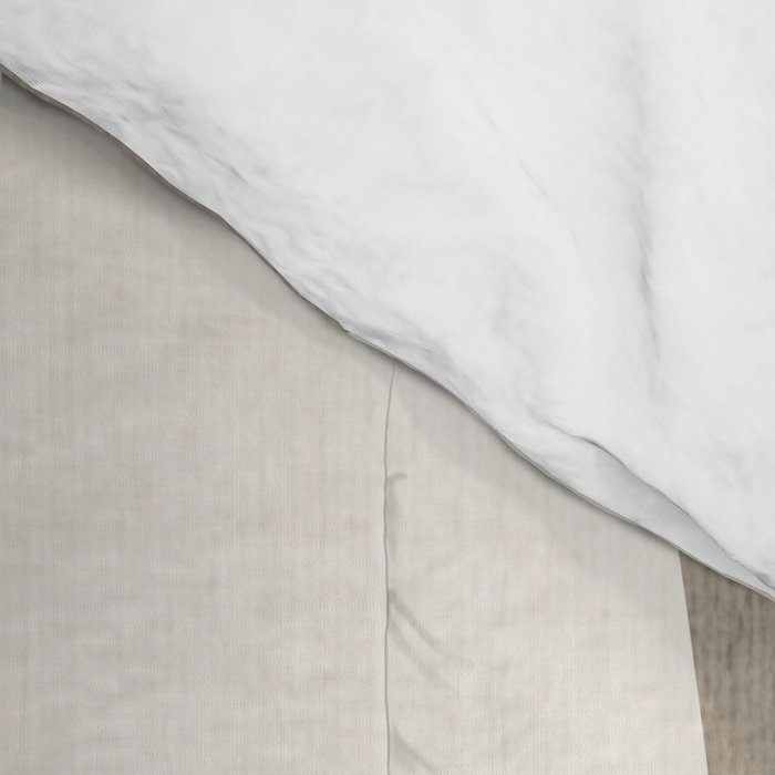 Minimalist Neutral Beige Cream Abstract  Comforter Gallery Image 4