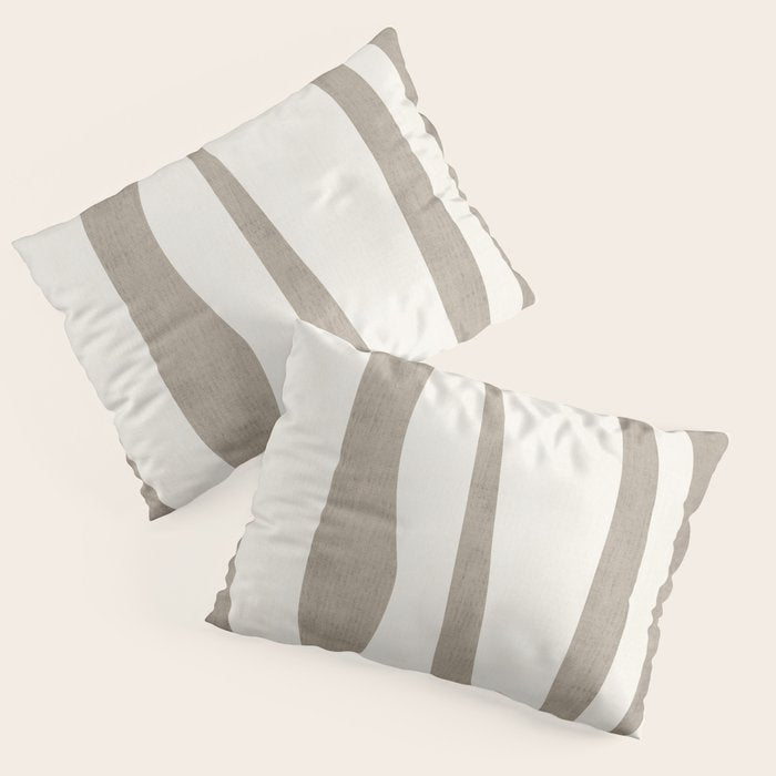 Minimalist Neutral Beige Cream Abstract  Pillow Sham Gallery Image 3