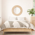 Minimalist Neutral Beige Cream Abstract  Duvet Cover Gallery Image 3