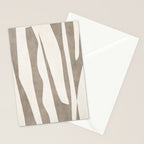 Minimalist Neutral Beige Cream Abstract  Stationery Card Gallery Image 2