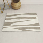 Minimalist Neutral Beige Cream Abstract  Rug Gallery Image 1