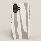 Minimalist Neutral Beige Cream Abstract  iPhone Case Gallery Image 1