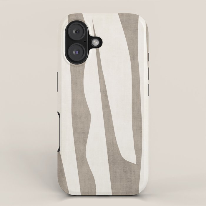 Minimalist Neutral Beige Cream Abstract  iPhone Case Gallery Image 1