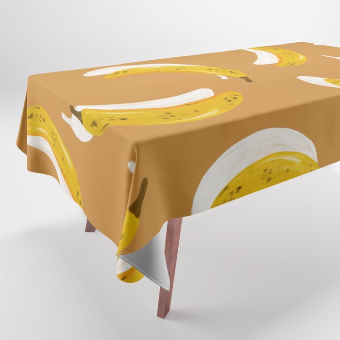 Banana Pattern - Ochre Tablecloth Gallery Image 1