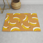 Banana Pattern - Ochre Rug Gallery Image 1