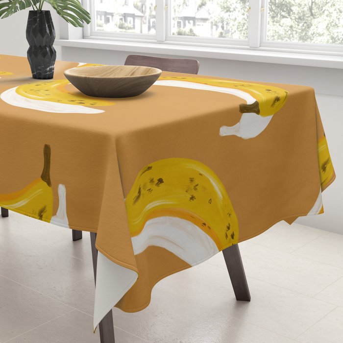 Banana Pattern - Ochre Tablecloth Gallery Image 3