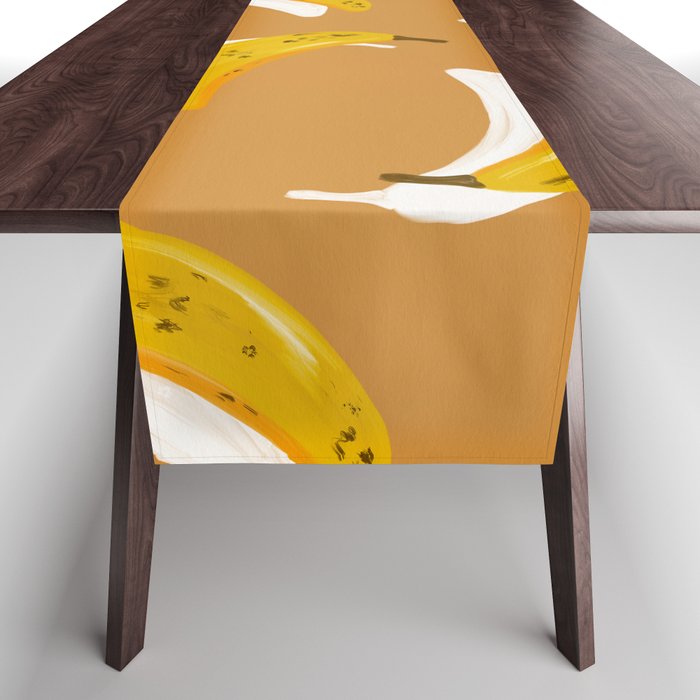 Banana Pattern - Ochre Table Runner Gallery Image 1