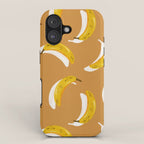 Banana Pattern - Ochre iPhone Case Gallery Image 1