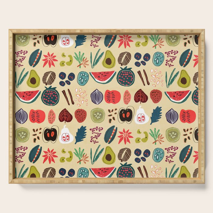 Fruit and Spice Rack Serving Tray Gallery Image 1