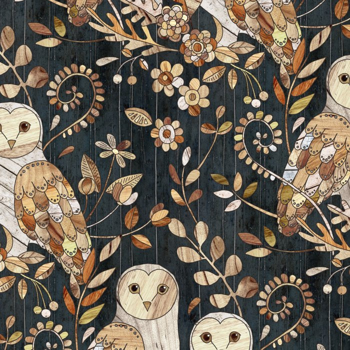 Wooden Wonderland Barn Owl Collage Coffee Mug Gallery Image 2