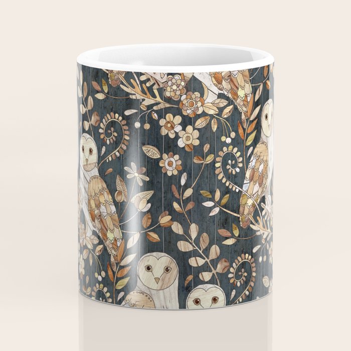 Wooden Wonderland Barn Owl Collage Coffee Mug Gallery Image 4