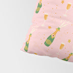 Champagne Bottles Pink Pillow Sham Gallery Image 4