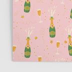 Champagne Bottles Pink Poster Gallery Image 3