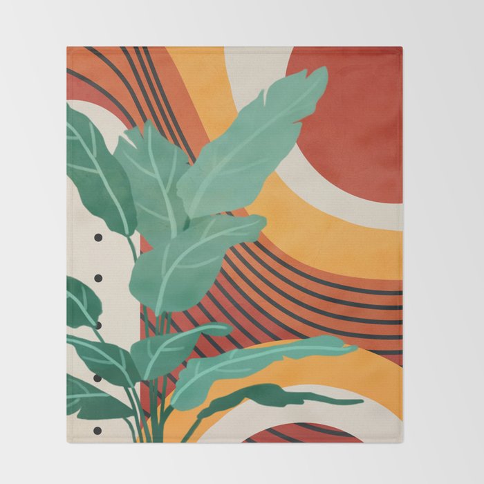 Lines of Nature 3 Throw Blanket Gallery Image 2