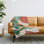 Lines of Nature 3 Throw Blanket Gallery Image 1