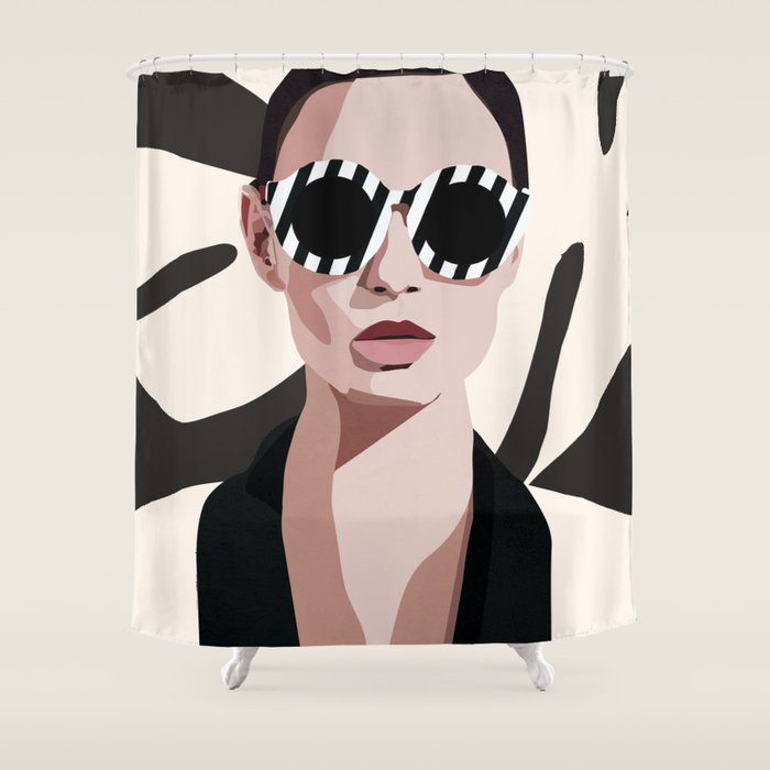 The Face of Fashion 7 Shower Curtain Gallery Image 1