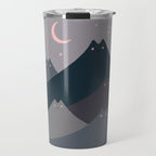 Cat Landscape 116: Starry starry eyes Travel Mug Gallery Image 1