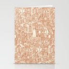 vintage halloween rust ivory Stationery Card Gallery Image 2