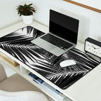 Palm Leaf Black & White III Desk Mat Gallery Image 2