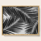 Palm Leaf Black & White III Serving Tray Gallery Image 1