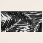 Palm Leaf Black & White III Desk Mat Gallery Image 3