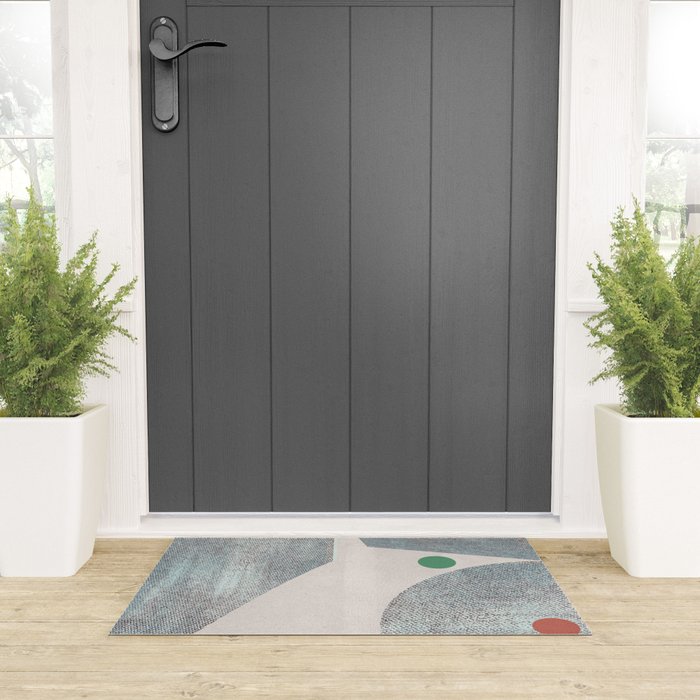 Retro Dots No.1 Welcome Mat Gallery Image 3
