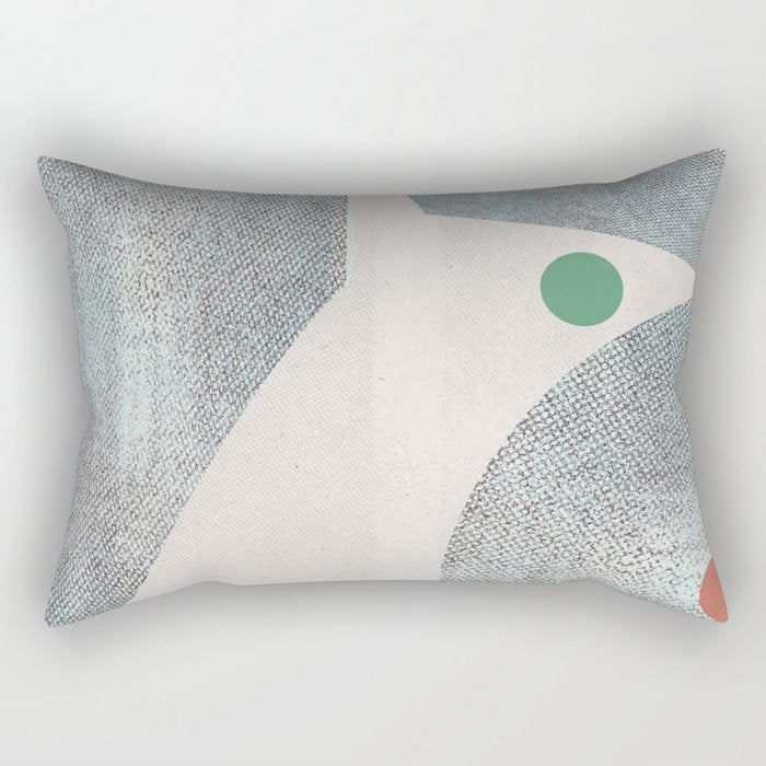 Retro Dots No.1 Rectangular Pillow Gallery Image 2