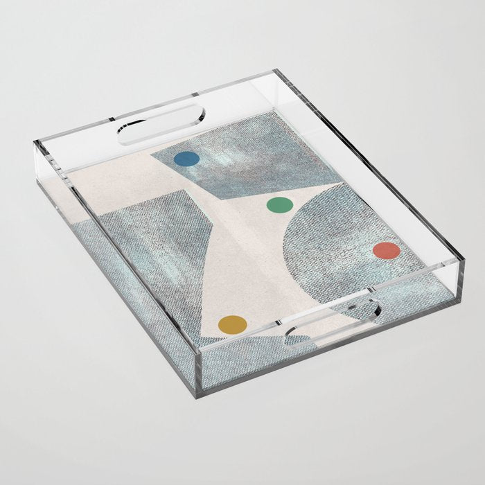 Retro Dots No.1 Acrylic Tray Gallery Image 1