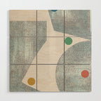 Retro Dots No.1 Wood Wall Art Gallery Image 1