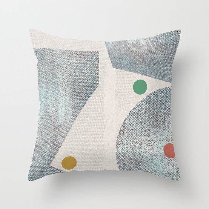 Retro Dots No.1 Throw Pillow Gallery Image 6