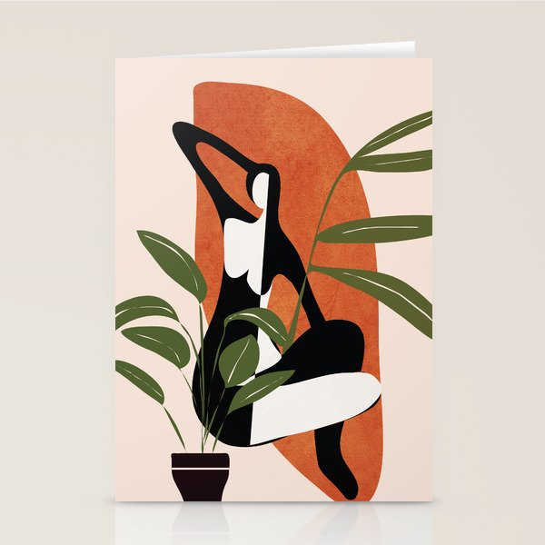 Abstract Female Figure 20 Stationery Card Gallery Image 2