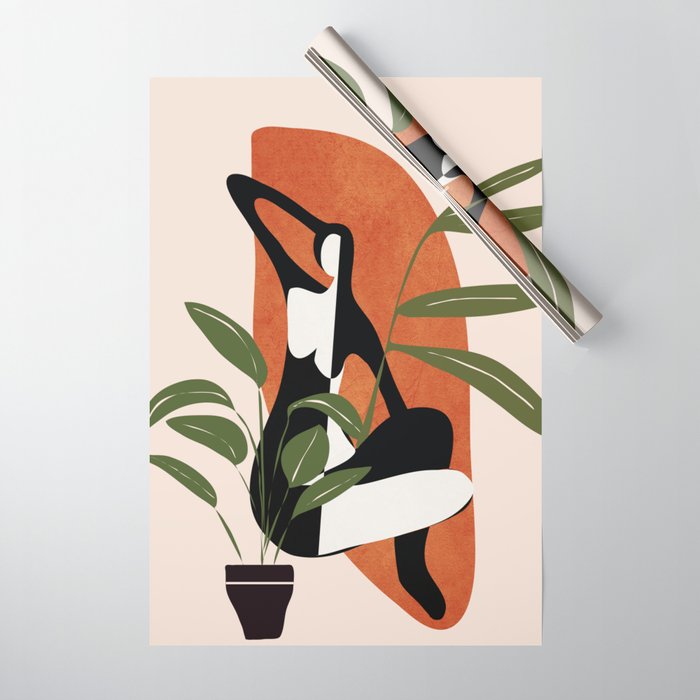 Abstract Female Figure 20 Wrapping Paper Gallery Image 1