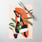 Abstract Female Figure 20 Wrapping Paper Gallery Image 1