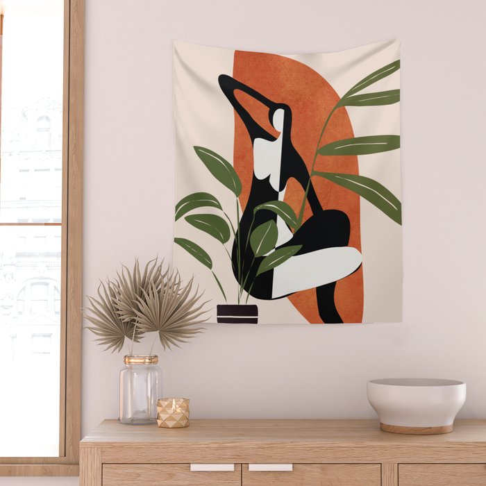 Abstract Female Figure 20 Wall Tapestry Gallery Image 2