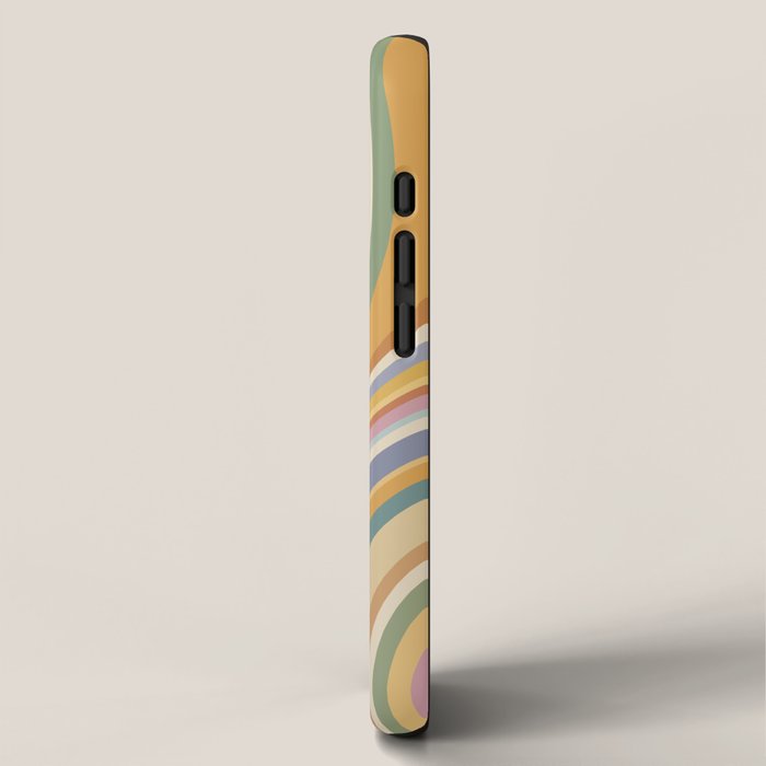 Wavy Stripes VI - Vintage Pastel iPhone Case Gallery Image 2