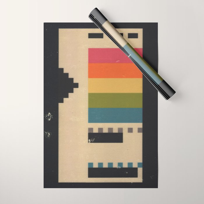 VHS Pixels Wrapping Paper Gallery Image 1