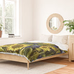 Sunflowers & Blue Irises by Vincent van Gogh Duvet Cover Gallery Image 2