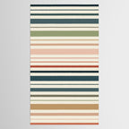 Green Boho Stripes Tablecloth Gallery Image 2