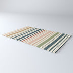 Green Boho Stripes Rug Gallery Image 3
