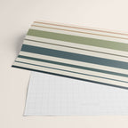 Green Boho Stripes Wrapping Paper Gallery Image 2