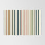Green Boho Stripes Rug Gallery Image 2